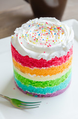 Rainbow cakes