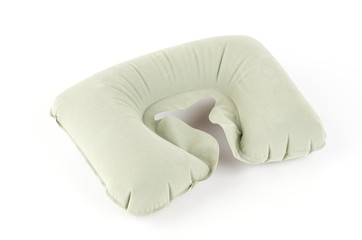 Car pillow isolated white background