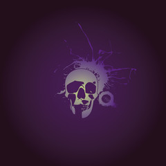 skull paint