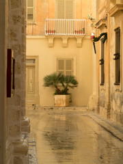 Street of Mdina, medieval city of Malta