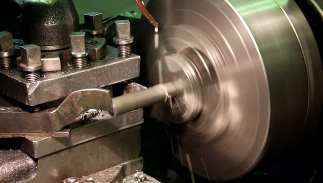 lathe on the white background