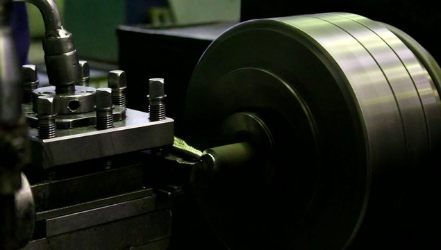 lathe on the white background