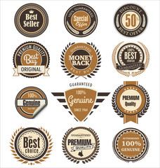 premium quality brown labels