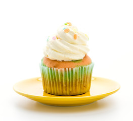 Cupcakes isolated on white background