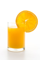Orange juice glass