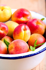 Fresh raw apricots