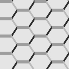 Seamless pattern of hexagons.