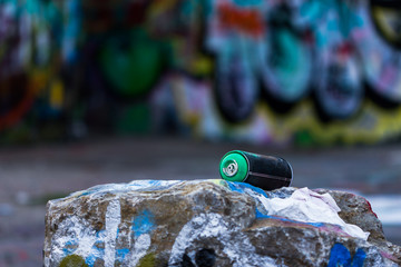 Graffiti spray can