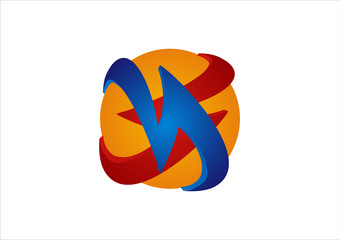 pick up 3d globe logo