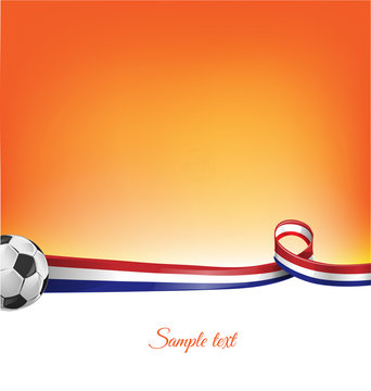 netherlands background with soccer ball
