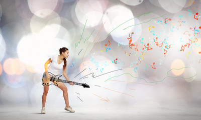 Girl with guitar
