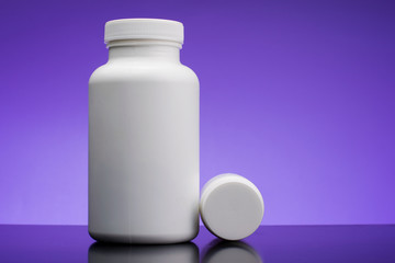 Supplements, medications or vitamin bottle