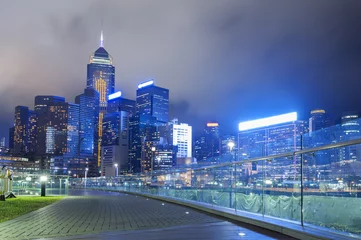 Foto op Plexiglas Hong Kong City at night © leeyiutung