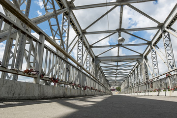 A footbridge over the River 