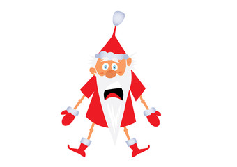 mikołaj wystraszony