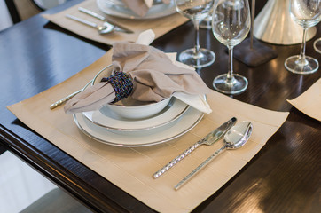 Dinner table setting