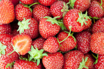 Fresh ripe strawberry