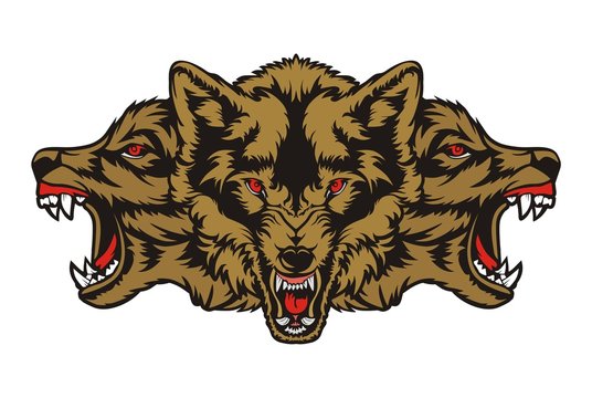 WOLF THREE HEAD
