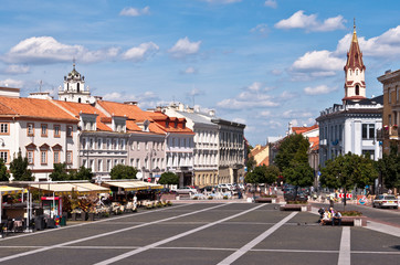 Obraz premium Vilnius City Town Hall Square