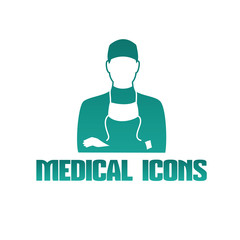 Medical icon with surgeon doctor - 66969432