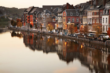Fototapeta premium Embankment in Dinant. Belgique
