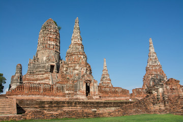 Fototapeta na wymiar Chai Wattanaram Temple, Ayuddhaya, Thailand
