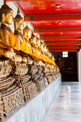 Wat Pho, the Temple of the Reclining Buddha in Bangkok, Thailand