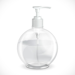 Gel, Foam Or Liquid Soap Dispenser Pump Round Plastic Bottle