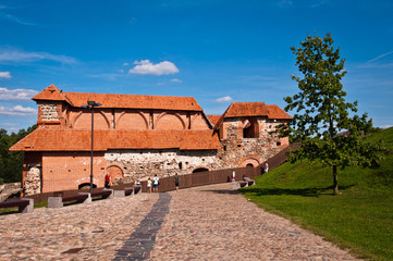 Fototapeta na wymiar Remains of the Upper Castle on the Gediminas Hill in Vilnius
