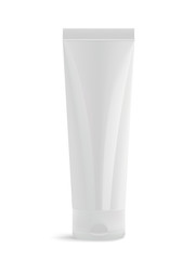 White cosmetic tube