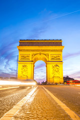 Fototapeta na wymiar Arc of Triomphe Champs Elysees Paris