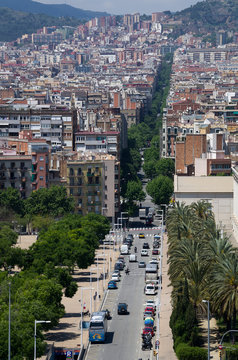Straßenschlucht Barcelona Marina
