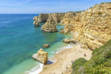 Praia da Marinha near Lagoa, in Algarve, Portugal