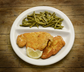 Cotoletta alla milanese Wiener Schnitzel Escalope à la viennoise