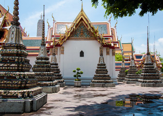 Wat Pho, the Temple of the Reclining Buddha in Bangkok, Thailand