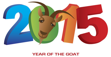 2015 Year of the Goat Numerals