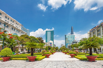 View from public park on Bitexco Financial Tower
