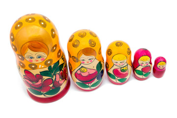 Babushkas or matryoshkas dolls.
