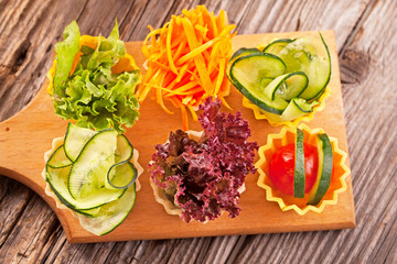 vegetable canapes