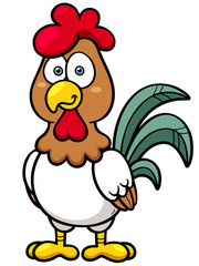 Vector illustration of Cartoon Chicken