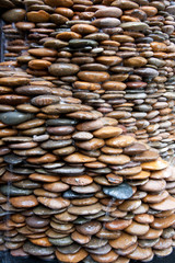 pattern of decorative stone wall