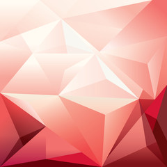 Abstract Red Triangle Polygon Background
