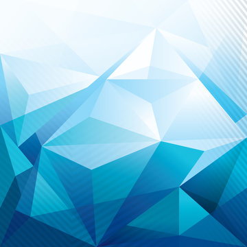 Abstract Blue Polygon Background