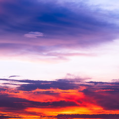 Fototapeta premium kolorowy zachód słońca