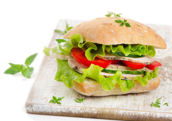 Fresh healthy sandwich