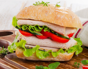 Fresh healthy sandwich