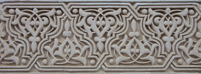 Fototapeta premium Moroccan Plaster Arabesque Carving