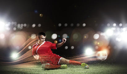 Naklejka premium Football player