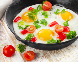 Fried eggs