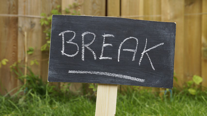 Break written